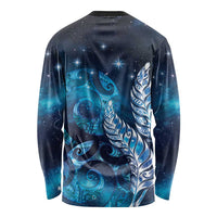New Zealand Matariki Long Sleeve Shirt Maori Koru Mix Silver Fern