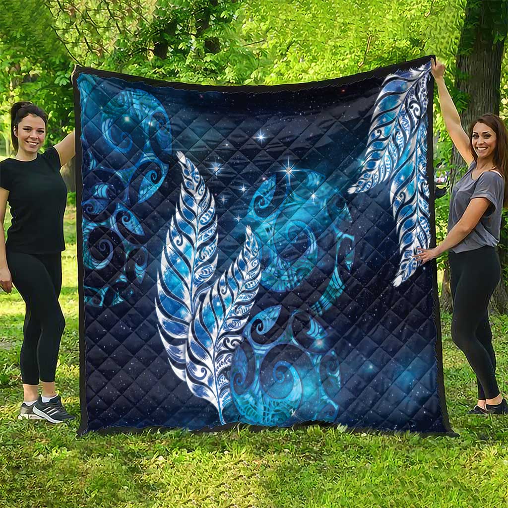New Zealand Matariki Quilt Maori Koru Mix Silver Fern