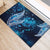 New Zealand Matariki Rubber Doormat Maori Koru Mix Silver Fern