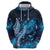 New Zealand Matariki Zip Hoodie Maori Koru Mix Silver Fern