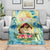 Hawaii Mother's Day Blanket I Love You Mom