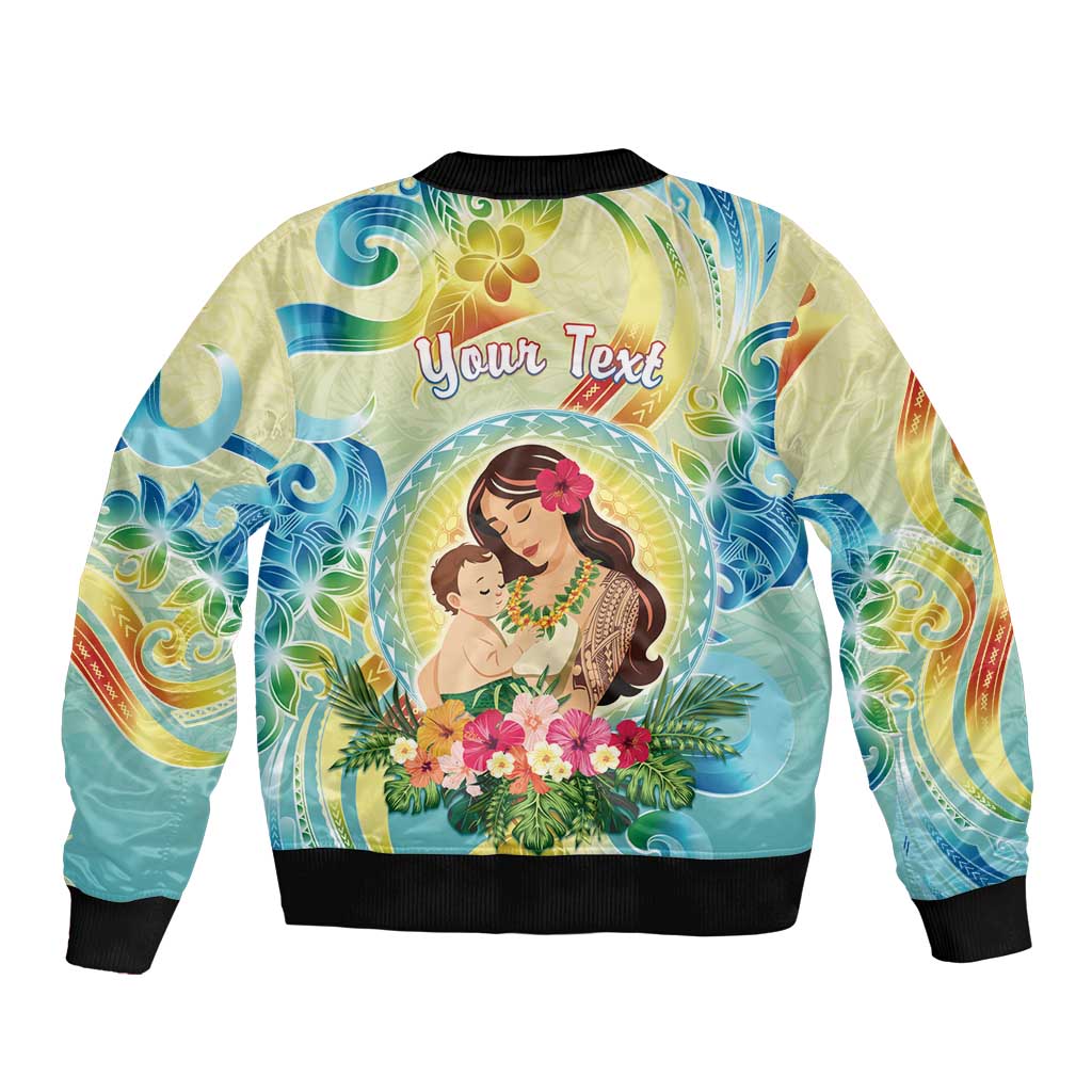 Personalised Hawaii Mother's Day Bomber Jacket I Love You Mom