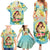 Personalised Hawaii Mother's Day Family Matching Summer Maxi Dress and Hawaiian Shirt I Love You Mom