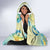 Hawaii Mother's Day Hooded Blanket I Love You Mom