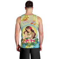 Personalised Hawaii Mother's Day Men Tank Top I Love You Mom