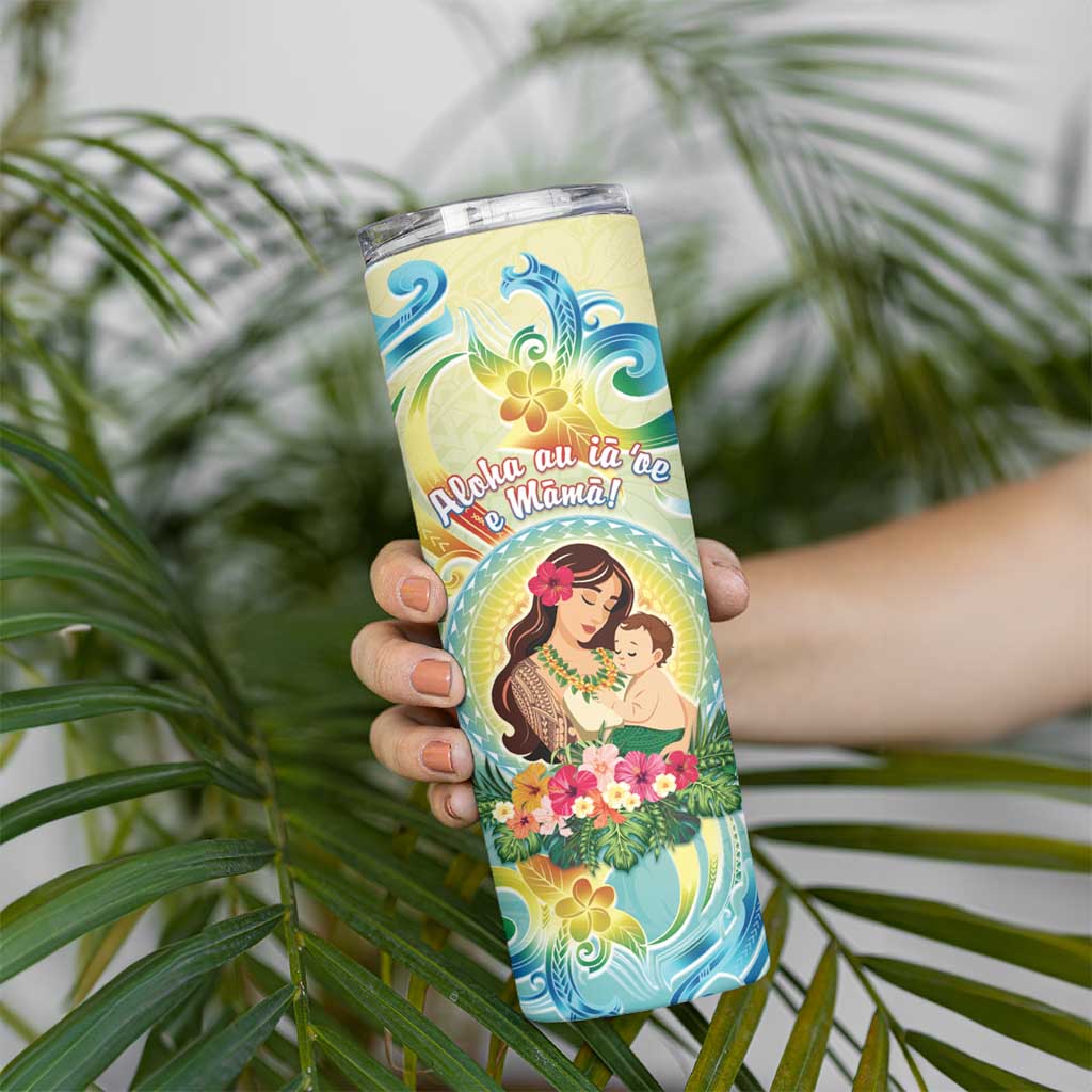 Personalised Hawaii Mother's Day Skinny Tumbler I Love You Mom