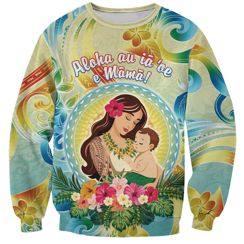 Personalised Hawaii Mother's Day Sweatshirt I Love You Mom