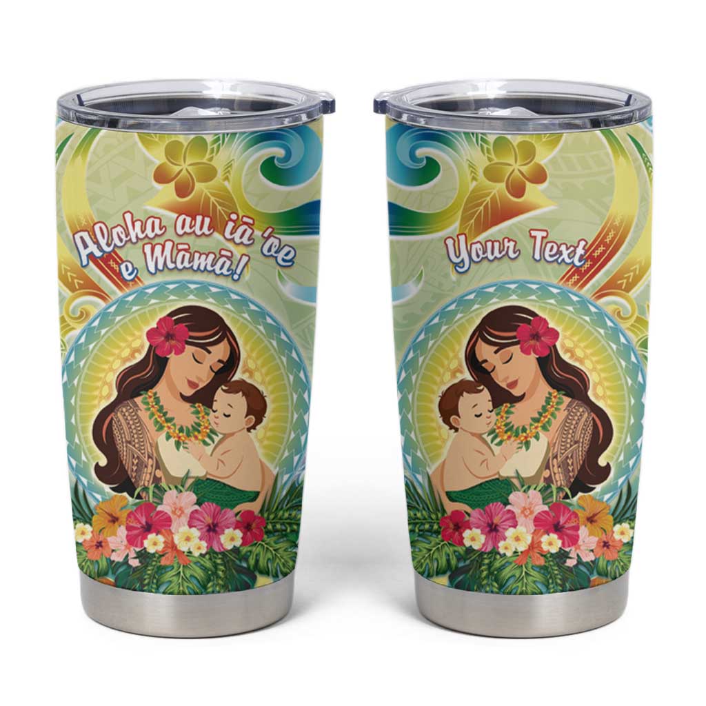 Personalised Hawaii Mother's Day Tumbler Cup I Love You Mom