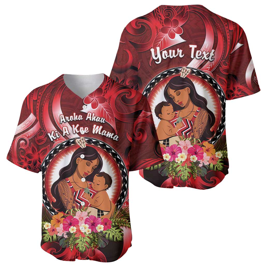 Personalised New Zealand Mother's Day Baseball Jersey I Love You Mom