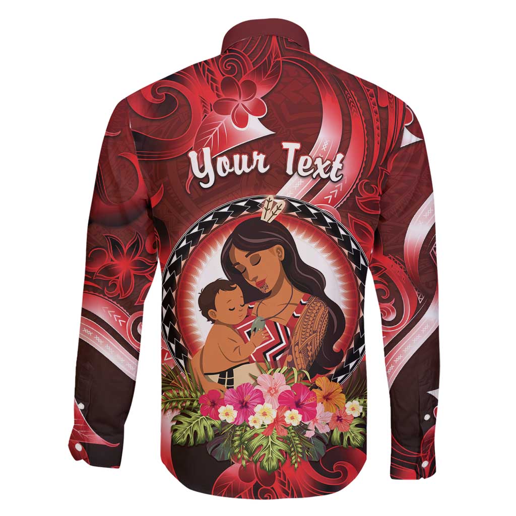 Personalised New Zealand Mother's Day Family Matching Long Sleeve Bodycon Dress and Hawaiian Shirt I Love You Mom DT04 - Polynesian Pride