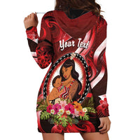 Personalised New Zealand Mother's Day Hoodie Dress I Love You Mom