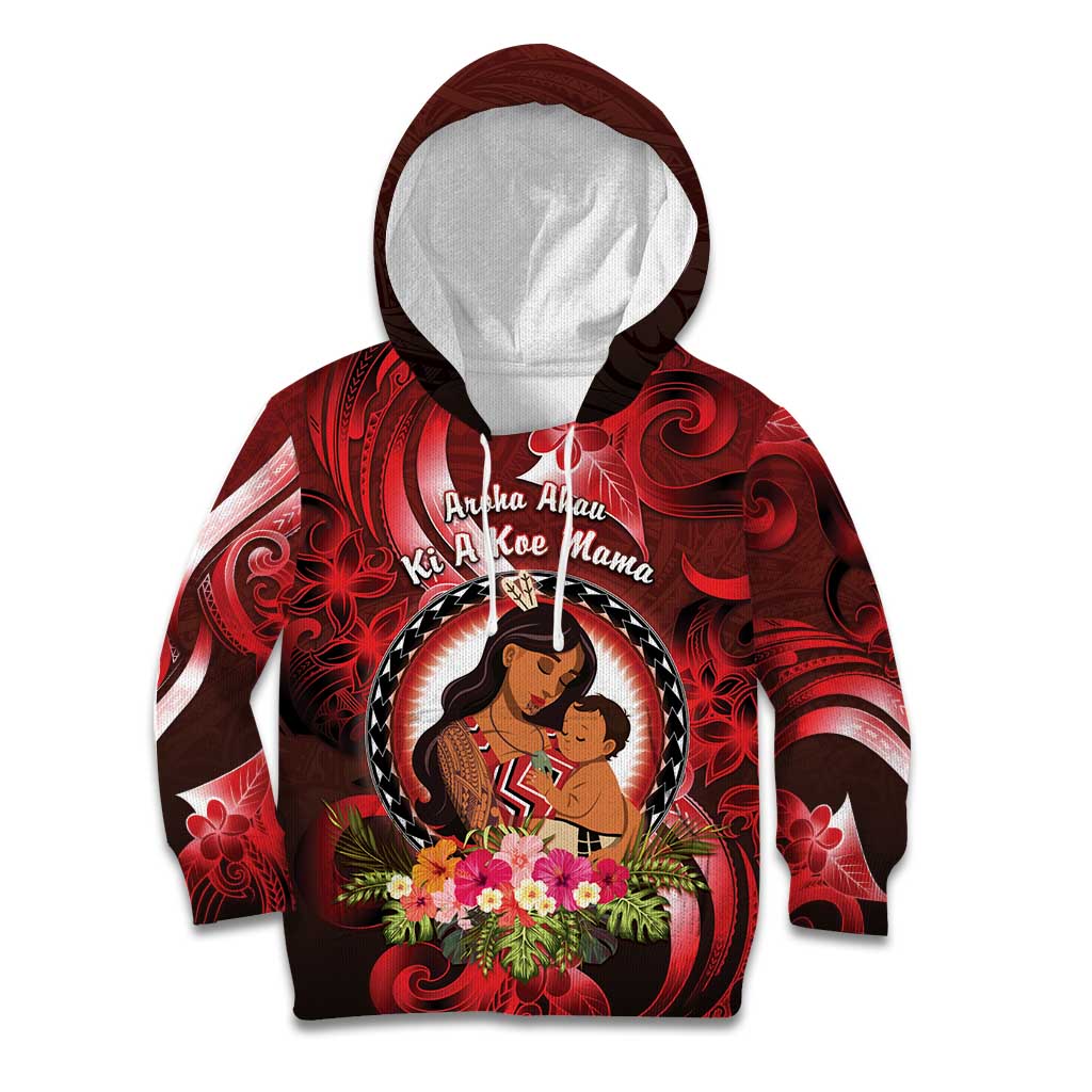 Personalised New Zealand Mother's Day Kid Hoodie I Love You Mom