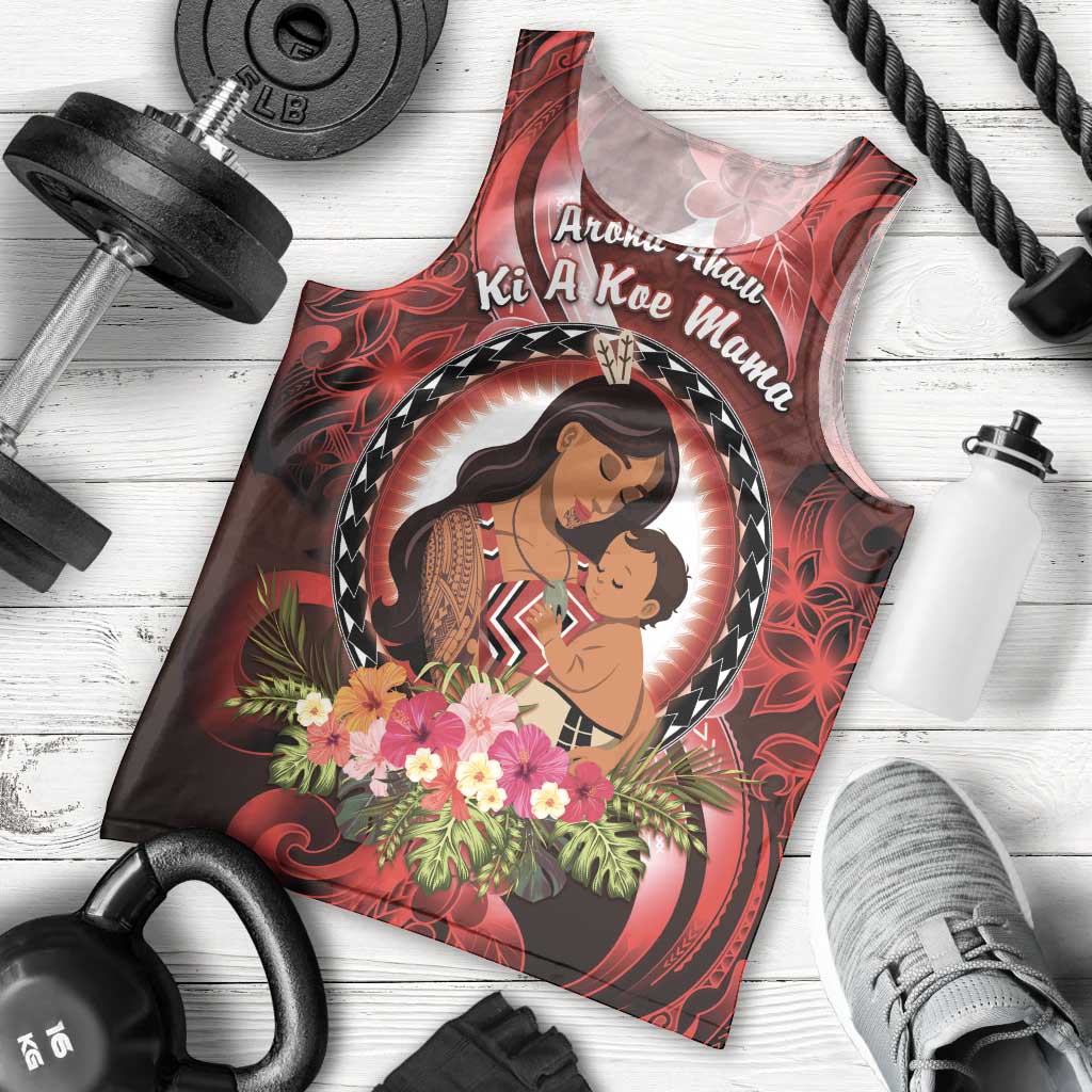 Personalised New Zealand Mother's Day Men Tank Top I Love You Mom