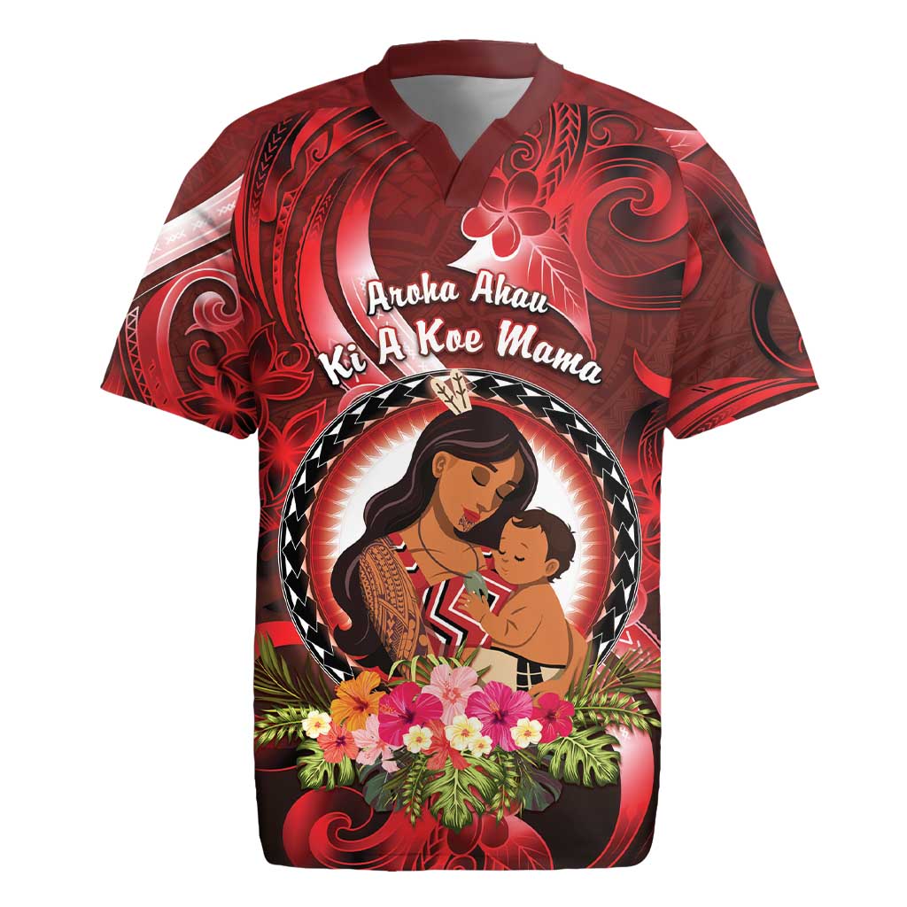 Personalised New Zealand Mother's Day Rugby Jersey I Love You Mom