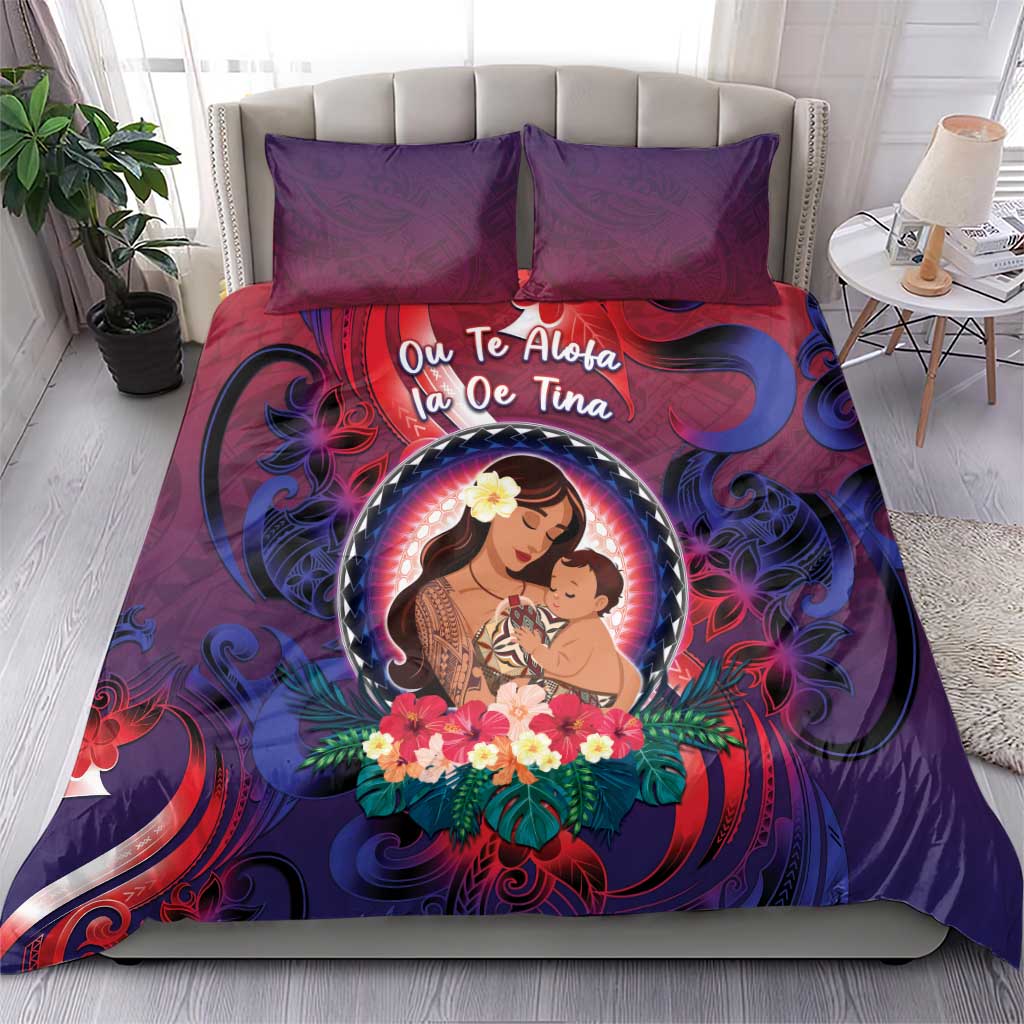 Samoa Mother's Day Bedding Set I Love You Mom
