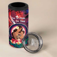 Personalised Samoa Mother's Day 4 in 1 Can Cooler Tumbler I Love You Mom DT04 - Polynesian Pride