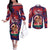 Personalised Samoa Mother's Day Couples Matching Off The Shoulder Long Sleeve Dress and Long Sleeve Button Shirt I Love You Mom