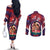 Personalised Samoa Mother's Day Couples Matching Off The Shoulder Long Sleeve Dress and Long Sleeve Button Shirt I Love You Mom