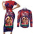 Personalised Samoa Mother's Day Couples Matching Short Sleeve Bodycon Dress and Long Sleeve Button Shirt I Love You Mom