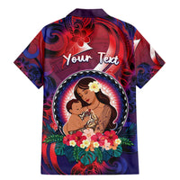 Personalised Samoa Mother's Day Family Matching Mermaid Dress and Hawaiian Shirt I Love You Mom