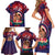 Personalised Samoa Mother's Day Family Matching Short Sleeve Bodycon Dress and Hawaiian Shirt I Love You Mom