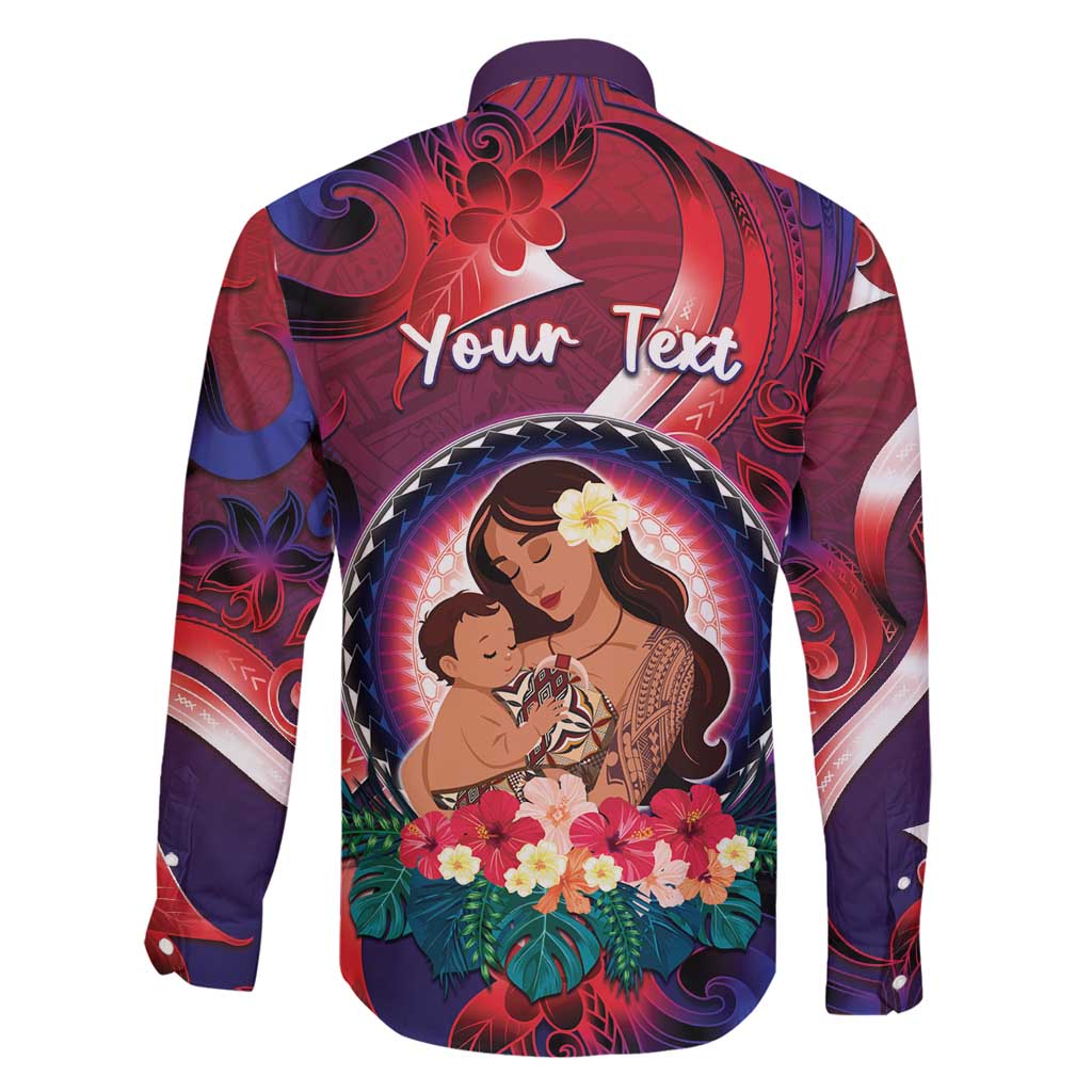 Personalised Samoa Mother's Day Family Matching Summer Maxi Dress and Hawaiian Shirt I Love You Mom