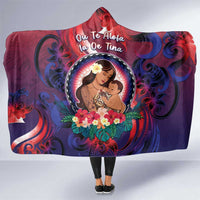 Samoa Mother's Day Hooded Blanket I Love You Mom