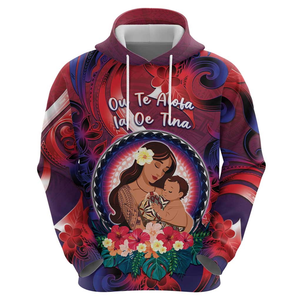 Personalised Samoa Mother's Day Hoodie I Love You Mom