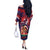 Personalised Samoa Mother's Day Off The Shoulder Long Sleeve Dress I Love You Mom