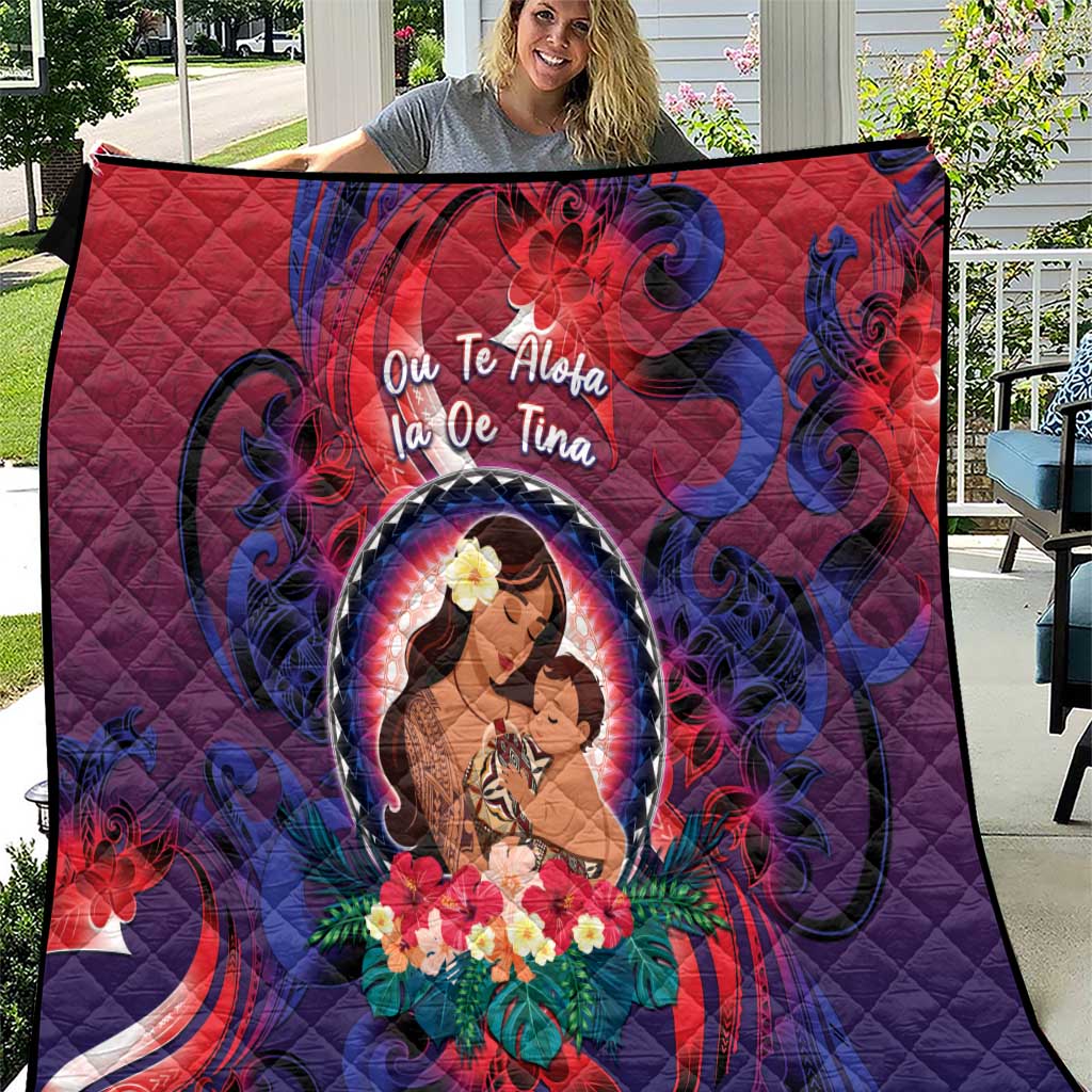 Samoa Mother's Day Quilt I Love You Mom