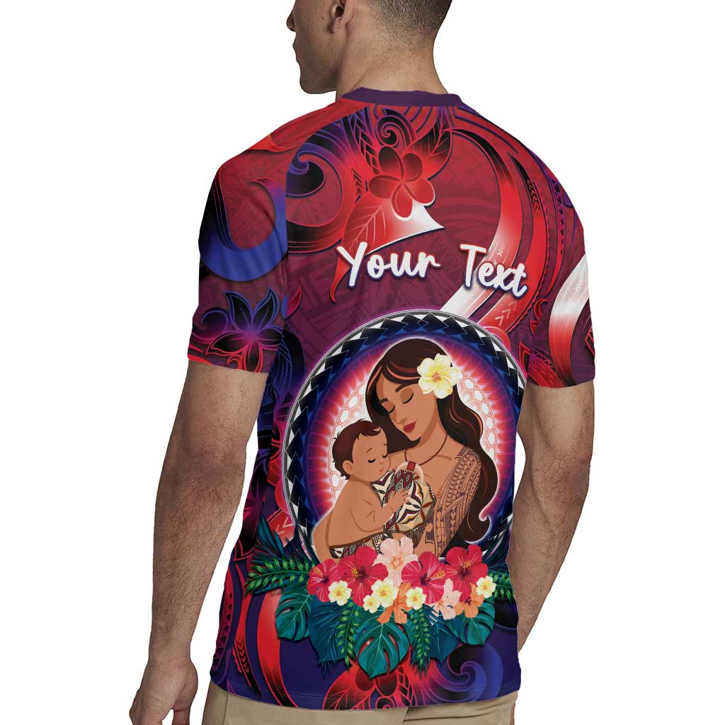 Personalised Samoa Mother's Day Rugby Jersey I Love You Mom