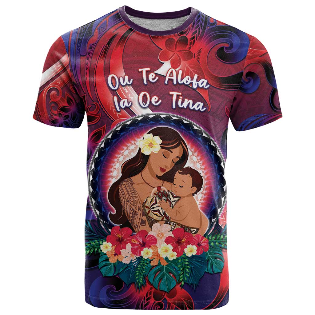 Personalised Samoa Mother's Day T Shirt I Love You Mom