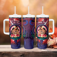 Personalised Samoa Mother's Day Tumbler With Handle I Love You Mom