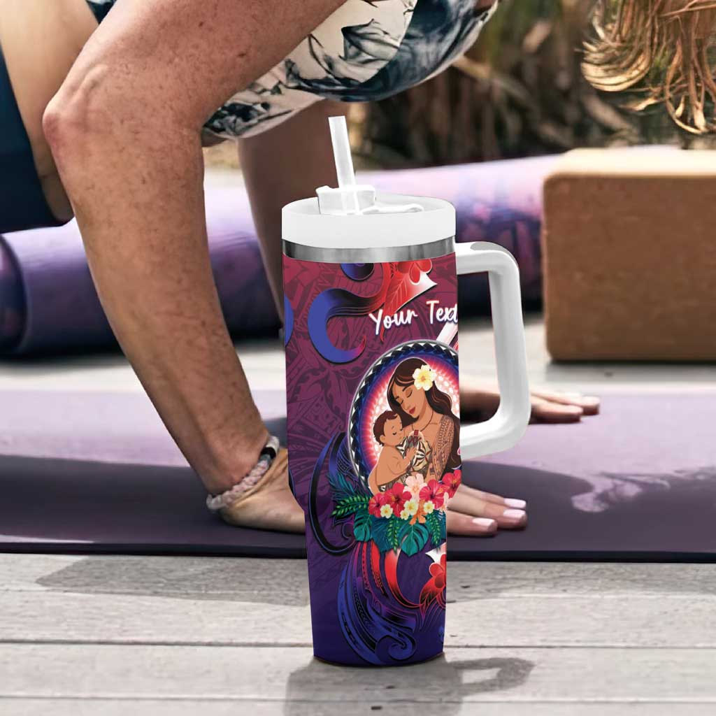 Personalised Samoa Mother's Day Tumbler With Handle I Love You Mom
