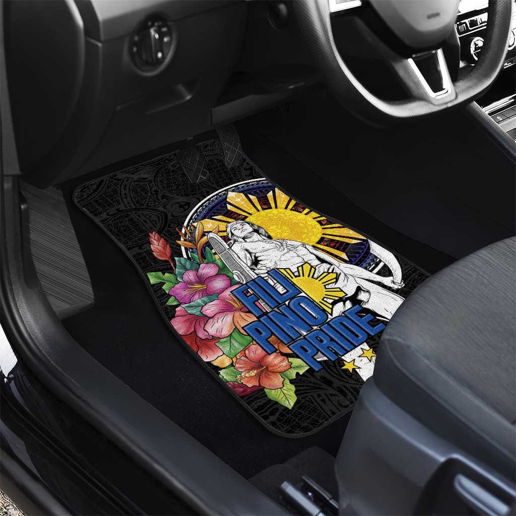 Filipinos Lapu-Lapu Hero Philippines Car Mats Hibiscus Flowers Style