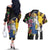 Filipinos Lapu-Lapu Hero Philippines Couples Matching Off The Shoulder Long Sleeve Dress and Hawaiian Shirt Hibiscus Flowers Style