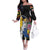 Filipinos Lapu-Lapu Hero Philippines Family Matching Off The Shoulder Long Sleeve Dress and Hawaiian Shirt Hibiscus Flowers Style