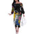 Filipinos Lapu-Lapu Hero Philippines Off The Shoulder Long Sleeve Dress Hibiscus Flowers Style