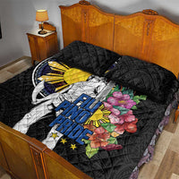 Filipinos Lapu-Lapu Hero Philippines Quilt Bed Set Hibiscus Flowers Style
