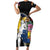 Filipinos Lapu-Lapu Hero Philippines Short Sleeve Bodycon Dress Hibiscus Flowers Style
