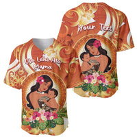Personalised Tonga Mother's Day Baseball Jersey I Love You Mom