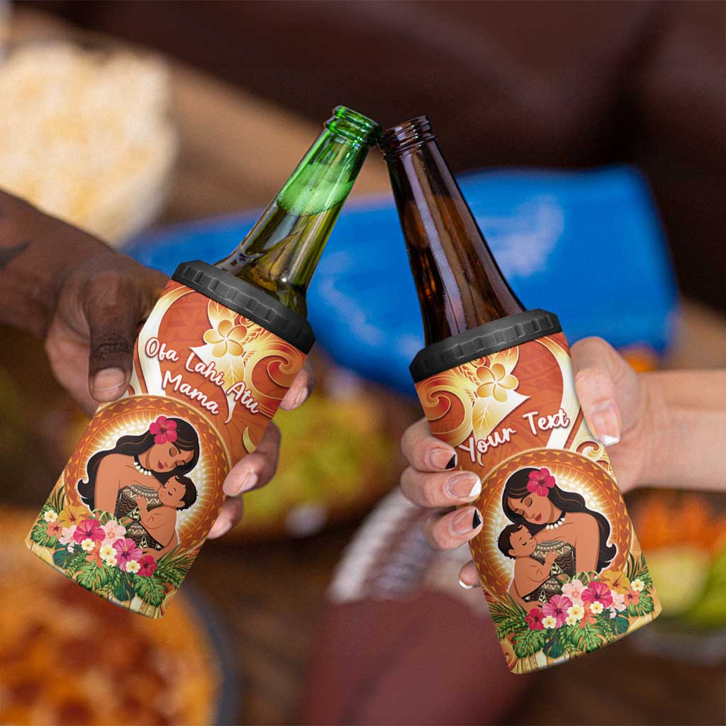 Personalised Tonga Mother's Day 4 in 1 Can Cooler Tumbler I Love You Mom