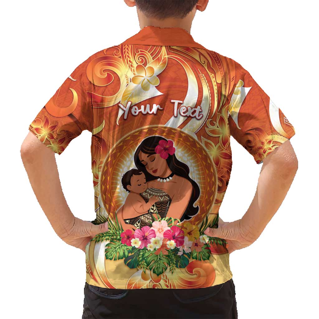 Personalised Tonga Mother's Day Family Matching Puletasi and Hawaiian Shirt I Love You Mom DT04 - Polynesian Pride