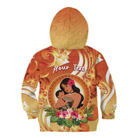 Personalised Tonga Mother's Day Kid Hoodie I Love You Mom