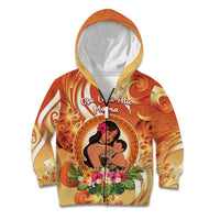 Personalised Tonga Mother's Day Kid Hoodie I Love You Mom