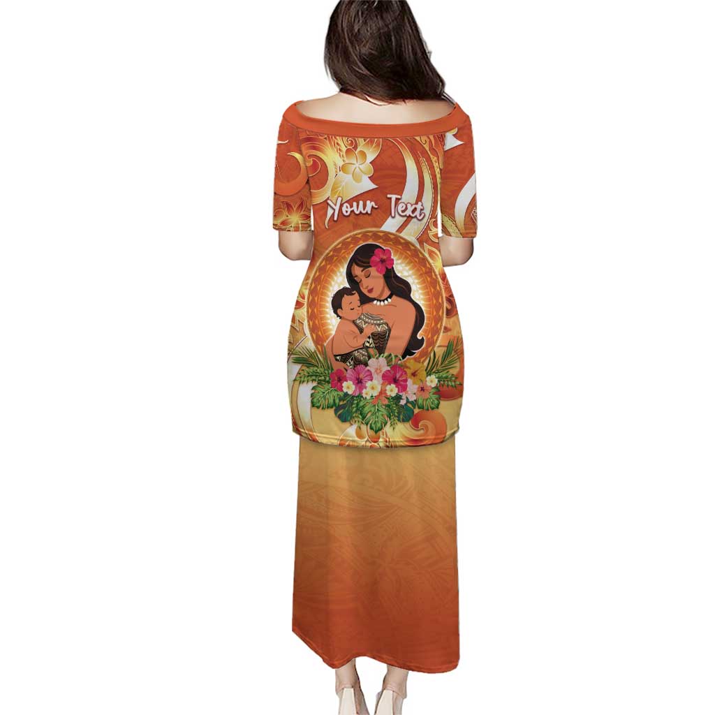 Personalised Tonga Mother's Day Puletasi I Love You Mom