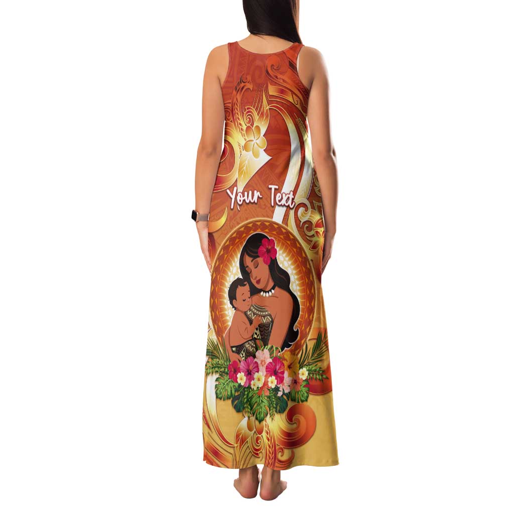 Personalised Tonga Mother's Day Tank Maxi Dress I Love You Mom