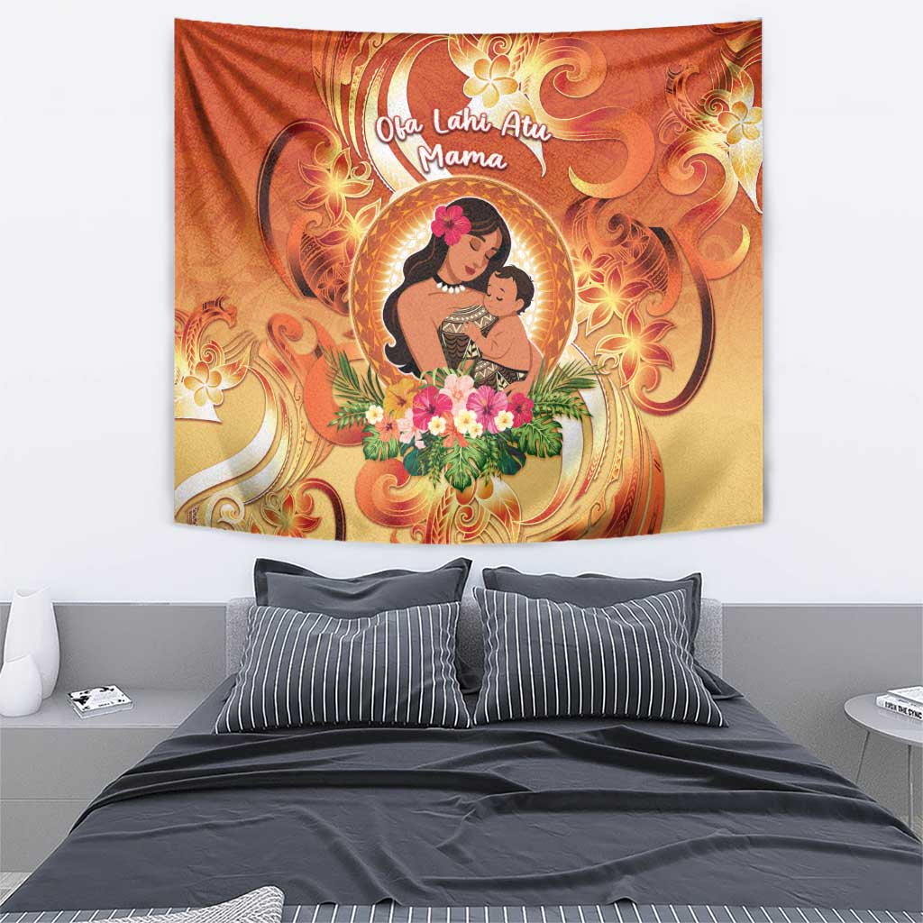 Tonga Mother's Day Tapestry I Love You Mom