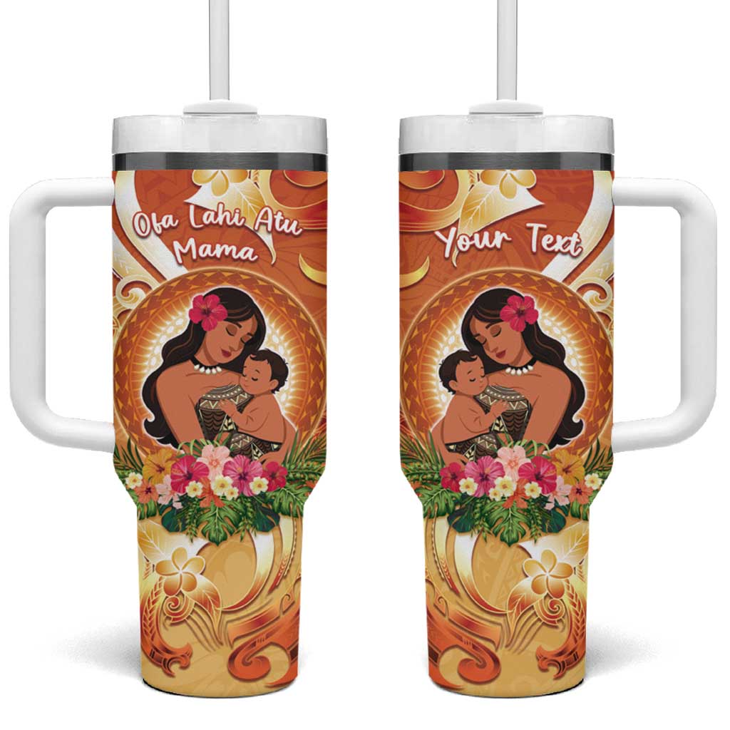 Personalised Tonga Mother's Day Tumbler With Handle I Love You Mom