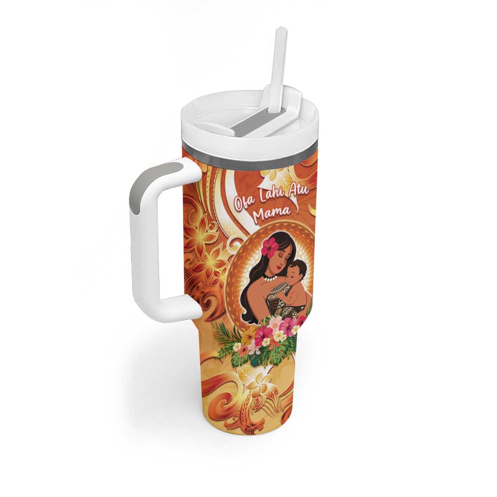 Personalised Tonga Mother's Day Tumbler With Handle I Love You Mom